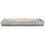 Concrete gray engineered wood bed frame 120x200cm by , Beds and slatted bases - Ref: Foro24-3209866, Price: 116,31 €, Discoun...