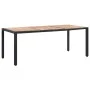 9-teiliges Garten-Esszimmerset und Kissen Kunstrattan schwarz von vidaXL, Gartensets - Ref: Foro24-46023, Preis: 711,96 €, Ra...