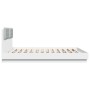 Bed frame with headboard and white LED lights 180x200 cm by , Beds and slatted bases - Ref: Foro24-3209989, Price: 240,55 €, ...