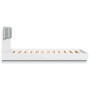 Bed frame with headboard and white LED lights 140x190 cm by , Beds and slatted bases - Ref: Foro24-3210038, Price: 195,12 €, ...