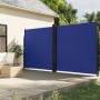 Toldo lateral retráctil azul 220x1000 cm de , Sombrillas - Ref: Foro24-4004776, Precio: 175,93 €, Descuento: %