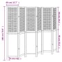 Biombo separador de 6 paneles madera paulownia marrón oscuro de , Divisores de ambientes - Ref: Foro24-358714, Precio: 139,69...