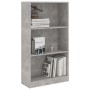 3-tier concrete gray plywood shelf 60x24x109cm by vidaXL, Bookcases and shelves - Ref: Foro24-800868, Price: 44,99 €, Discoun...