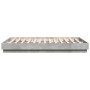 Estructura de cama madera de ingeniería gris hormigón 160x200cm de , Camas y somieres - Ref: Foro24-3209845, Precio: 146,89 €...