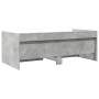 Tumbona con cajones madera ingeniería gris hormigón 100x200 cm de , Camas y somieres - Ref: Foro24-3280842, Precio: 227,86 €,...