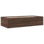 Tumbona con cajones madera ingeniería roble marrón 75x190 cm de , Camas y somieres - Ref: Foro24-3280894, Precio: 200,91 €, D...