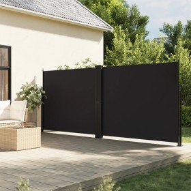 Schwarze einziehbare Seitenmarkise 160x1000 cm von , Sonnenschirme - Ref: Foro24-4004729, Preis: 148,99 €, Rabatt: %