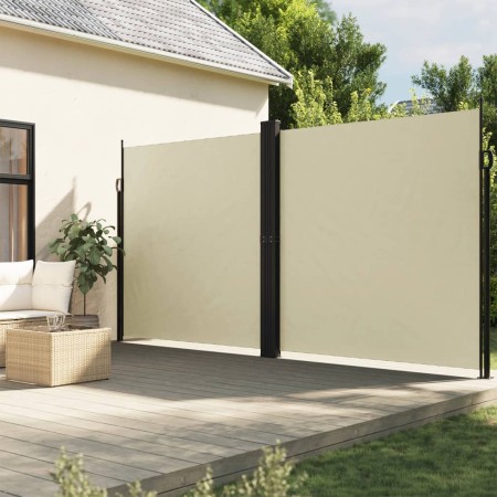 Toldo lateral retráctil crema 200x1000 cm de , Sombrillas - Ref: Foro24-4004760, Precio: 166,77 €, Descuento: %