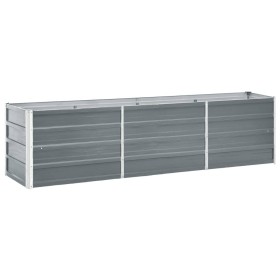 Galvanized steel garden bed in gray, 240x40x45 cm by vidaXL, Pots and planters - Ref: Foro24-47044, Price: 44,99 €, Discount: %