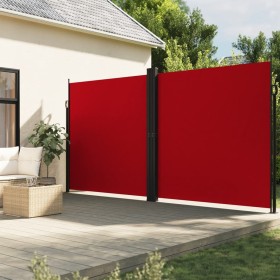 Red retractable side awning 200x1000 cm by , Umbrellas - Ref: Foro24-4004762, Price: 165,99 €, Discount: %