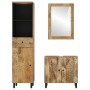 Conjunto de armarios de baño 3 piezas madera maciza de mango de , Muebles de baño - Ref: Foro24-3206302, Precio: 358,17 €, De...