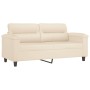 2-seater sofa in beige microfiber fabric 140 cm by , Sofas - Ref: Foro24-359566, Price: 222,42 €, Discount: %