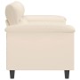 2-seater sofa in beige microfiber fabric 140 cm by , Sofas - Ref: Foro24-359566, Price: 222,42 €, Discount: %