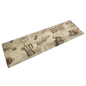 Alfombra de cocina lavable terciopelo marrón café 45x150 cm de , Felpudos - Ref: Foro24-4005578, Precio: 22,31 €, Descuento: %