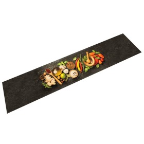 Alfombra de cocina lavable terciopelo dibujo especias 60x300 cm de , Felpudos - Ref: Foro24-4005616, Precio: 45,99 €, Descuen...