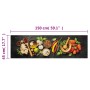 Kitchen rug washable velvet drawing spices 45x150 cm by , Doormats - Ref: Foro24-4005614, Price: 22,41 €, Discount: %