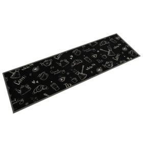 Alfombra de cocina lavable terciopelo negro Morning 45x150 cm de , Felpudos - Ref: Foro24-4005584, Precio: 21,99 €, Descuento: %