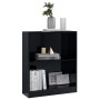 Glossy black engineered wood shelf 60x24x76 cm by vidaXL, Bookcases and shelves - Ref: Foro24-800862, Price: 47,99 €, Discoun...