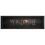 Alfombra de cocina lavable terciopelo texto café 45x150 cm de , Felpudos - Ref: Foro24-4005590, Precio: 25,94 €, Descuento: %