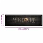 Alfombra de cocina lavable terciopelo texto café 45x150 cm de , Felpudos - Ref: Foro24-4005590, Precio: 25,94 €, Descuento: %