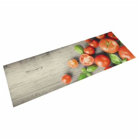 Alfombra de cocina lavable terciopelo tomates 60x180 cm de , Felpudos - Ref: Foro24-4005621, Precio: 30,99 €, Descuento: %