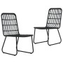 Garden chairs 2 units black synthetic rattan by vidaXL, Garden chairs - Ref: Foro24-48584, Price: 196,61 €, Discount: %