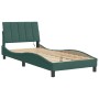 Estructura cama con luces LED terciopelo verde oscuro 80x200 cm de , Camas y somieres - Ref: Foro24-3213748, Precio: 164,46 €...