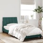 Dark green velvet bed frame with LED lights 80x200 cm by , Beds and slatted bases - Ref: Foro24-3213748, Price: 164,99 €, Dis...