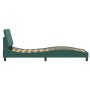 Estructura cama con luces LED terciopelo verde oscuro 80x200 cm de , Camas y somieres - Ref: Foro24-3213748, Precio: 164,46 €...