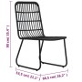 Garden chairs 2 units black synthetic rattan by vidaXL, Garden chairs - Ref: Foro24-48584, Price: 176,99 €, Discount: %