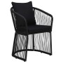 Garden chairs 2 units with cushions and pillows black PVC rattan by vidaXL, Garden chairs - Ref: Foro24-48586, Price: 297,09 ...