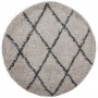 Modern long pile rug PAMPLONA anthracite beige Ø240 cm by , Rugs - Ref: Foro24-375402, Price: 113,57 €, Discount: %