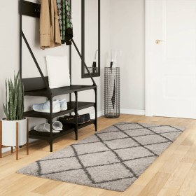 Modern long hair rug PAMPLONA anthracite beige 80x200 cm by , Rugs - Ref: Foro24-375384, Price: 37,99 €, Discount: %