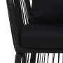 Garden chairs 2 units with cushions and pillows black PVC rattan by vidaXL, Garden chairs - Ref: Foro24-48586, Price: 297,09 ...