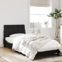 Estructura de cama con cabecero de terciopelo negro 90x190 cm de , Camas y somieres - Ref: Foro24-3207821, Precio: 134,14 €, ...