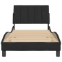 Estructura de cama con cabecero de terciopelo negro 90x190 cm de , Camas y somieres - Ref: Foro24-3207821, Precio: 134,14 €, ...