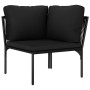 8-piece garden furniture set with black PVC cushions by vidaXL, Garden sets - Ref: Foro24-48592, Price: 786,06 €, Discount: %