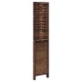 Dark brown paulownia wood 3-panel separator screen by , Room dividers - Ref: Foro24-358702, Price: 87,47 €, Discount: %