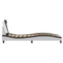 Estructura cama cabecero cuero sintético blanco negro 90x200 cm de , Camas y somieres - Ref: Foro24-3208074, Precio: 158,22 €...