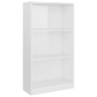 3-tier glossy white plywood shelf 60x24x109cm by vidaXL, Bookcases and shelves - Ref: Foro24-800870, Price: 39,03 €, Discount: %