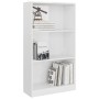 3-tier glossy white plywood shelf 60x24x109cm by vidaXL, Bookcases and shelves - Ref: Foro24-800870, Price: 39,03 €, Discount: %