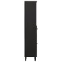 Solid black mango wood bathroom cabinet 38x33x160 cm by , bathroom vanities - Ref: Foro24-356841, Price: 156,37 €, Discount: %