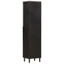 Mueble de baño de madera maciza de mango negro 38x33x160 cm de , Tocadores de baño - Ref: Foro24-356841, Precio: 156,37 €, De...