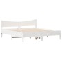 Solid white pine wood headboard bed frame 180x200 cm by , Beds and slatted bases - Ref: Foro24-3216361, Price: 204,48 €, Disc...