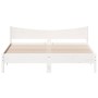 Estructura cama cabecero madera maciza pino blanco 180x200 cm