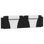 Estructura cama con LED cuero sintético negro blanco 200x200 cm de , Camas y somieres - Ref: Foro24-3214048, Precio: 227,58 €...