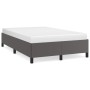 Estructura de cama cuero sintético gris 120x190 cm de , Camas y somieres - Ref: Foro24-379526, Precio: 115,82 €, Descuento: %