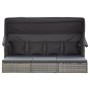 Tumbona cama jardín con techo ratán sintético gris de vidaXL, Camas para exteriores - Ref: Foro24-46158, Precio: 489,74 €, De...