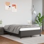 Estructura de cama cuero sintético gris 120x190 cm