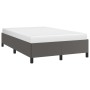 Gray synthetic leather bed frame 120x190 cm by , Beds and slatted bases - Ref: Foro24-379526, Price: 115,99 €, Discount: %